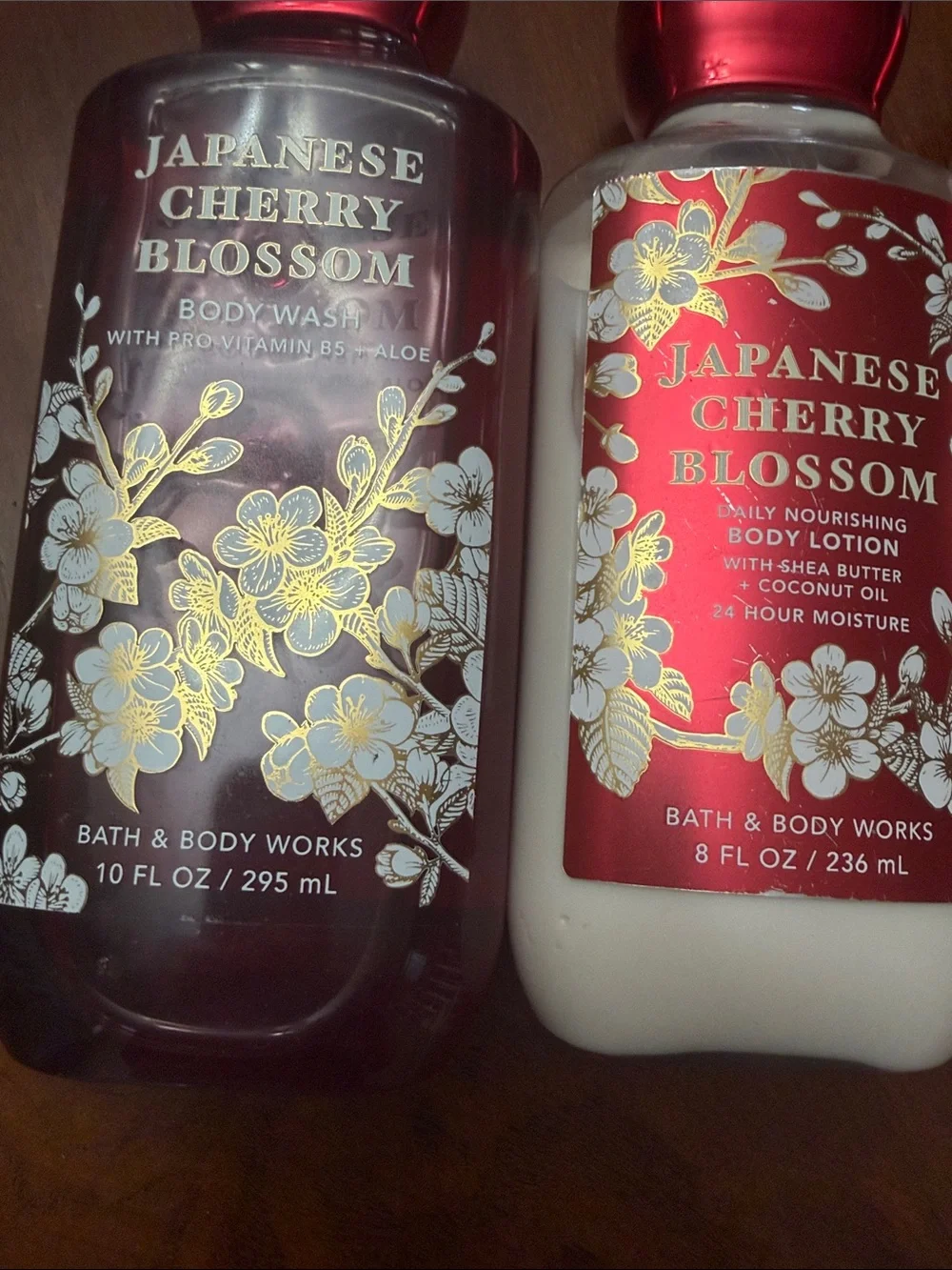 Bath & Body Works Japanese Cherry Blossom Body Care Set - Red